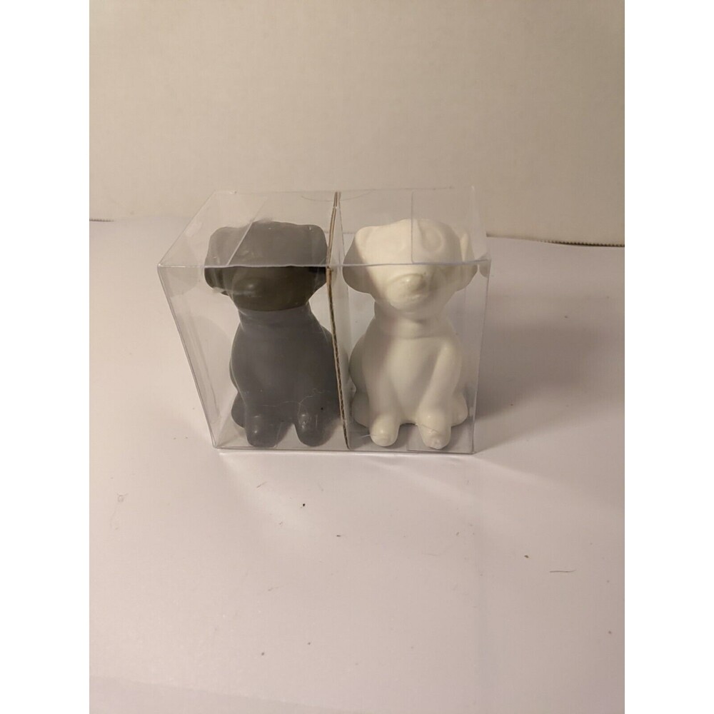 Black And White Dog Salt And Pepper Shakers
